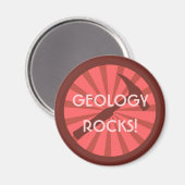 Geologie Rocks! hamerbadge Magneet (Voorkant / Achterkant)