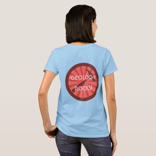 Geologie Rocks! hamerbadge T-shirt (Achterkant volledig)