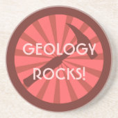 Geologie Rocks! hamerbadge Zandsteen Onderzetter (Voorkant)