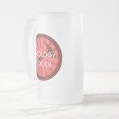 Geologie Rocks. Hammer Badge Matglas Bierpul (Voorkant links)