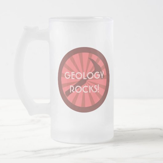 Geologie Rocks. Hammer Badge Matglas Bierpul (Links)