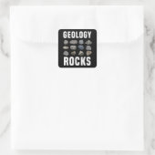Geologie Rocks Minerale Gift voor Geoloog Vierkante Sticker (Tas)