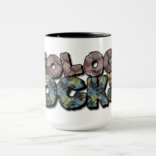 Geologie Rocks. Nerd Geek Science Humor Mok (Midden)