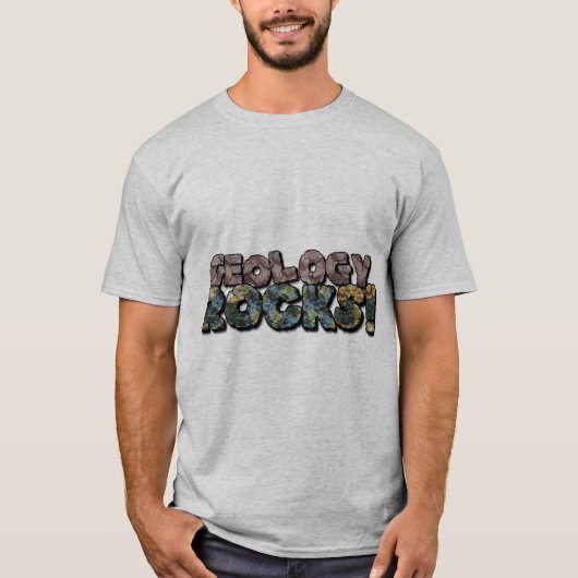 Geologie Rocks. Nerd Geek Science Humor T-shirt (Voorkant)