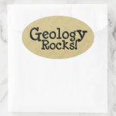 Geologie Rocks. Ovale Sticker (Tas)