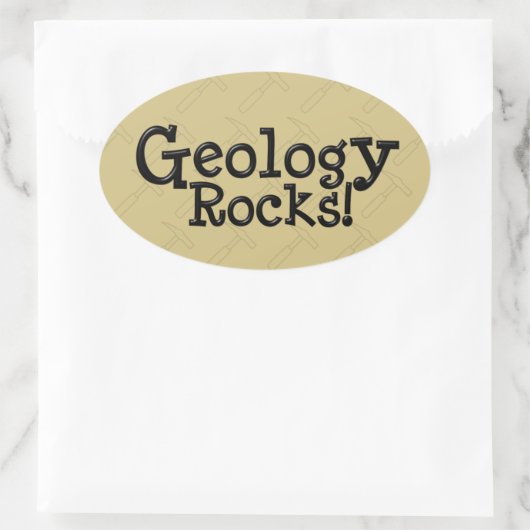 Geologie Rocks. Ovale Sticker (Tas)