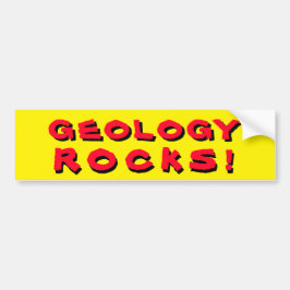 Geologie Rocks Pun.Red en Yellow Bumpersticker