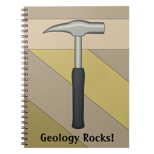 Geologie Rocks! Rock Hammer Notitieboek (Voorkant)