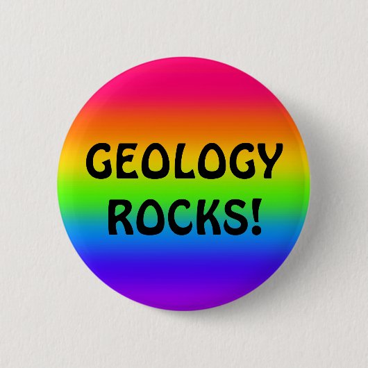 GEOLOGIE ROCKS! RONDE BUTTON 5,7 CM (Voorkant)