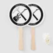 Geologie Rocks set of Hand Fans Handwaaier (Voorkant en achterkant)