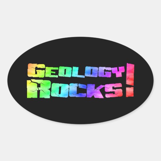 Geologie Rocks! Sticker (Voorkant)