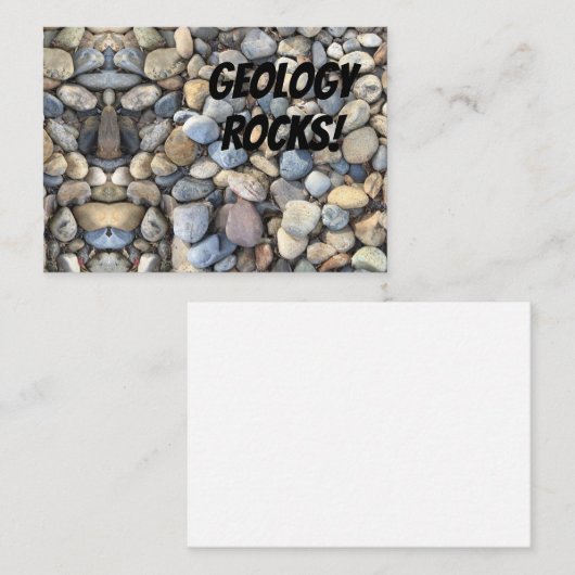 GEOLOGIE ROCKS! VISITEKAARTJE (Voorkant / Achterkant)