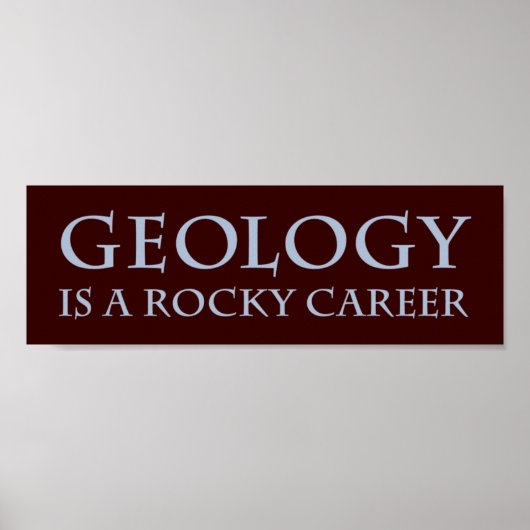 Geologie: Rocky Career Poster (Voorkant)