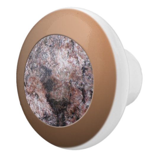 Geologie Roze Rock Texture Keramische Knop (Rechts)