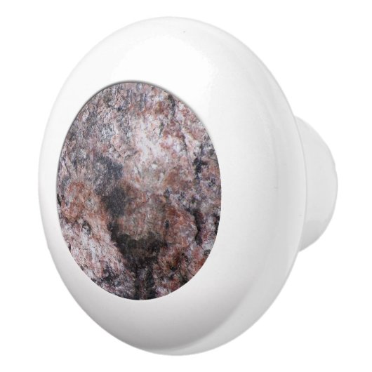 Geologie Roze Rock Texture Keramische Knop (Rechts)