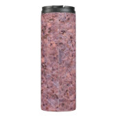 Geologie Roze Rock Textuur Aangepaste naam Thermosbeker (Achterkant)
