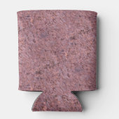 Geologie Roze Rock Textuur met Naam Blikjeskoeler (Achterkant)