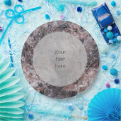 Geologie roze rottextuur papieren bordje (Feest)