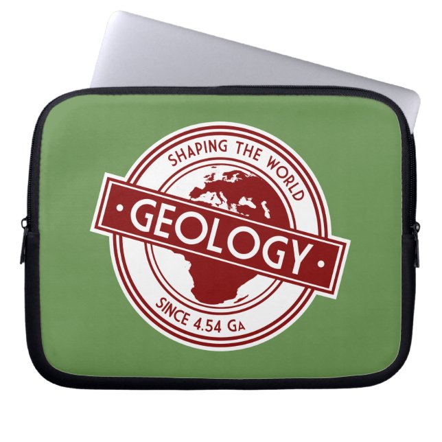 Geologie - Shaping the World Badge (Europa/Afrika) Laptop Sleeve (Voorkant)