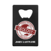 Geologie - Shaping the World Logo (Azië/Australië) Creditkaart Flessenopener (Achterkant)