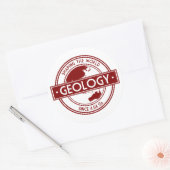 Geologie - Shaping the World Logo (Azië/Australië) Ronde Sticker (Envelop)