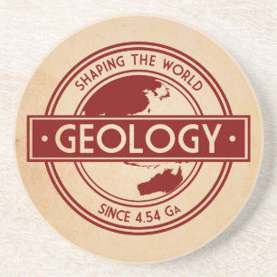Geologie - Shaping the World Logo (Azië/Australië) Zandsteen Onderzetter