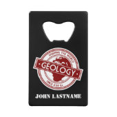 Geologie - Shaping the World Logo (Europa/Afrika) Creditkaart Flessenopener (Voorkant)