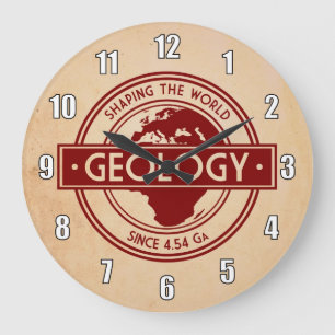 Geologie - Shaping the World Logo (Europa/Afrika) Grote Klok