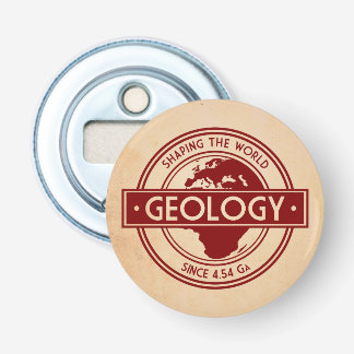 Geologie - Shaping the World Logo (Europa) Button Flesopener