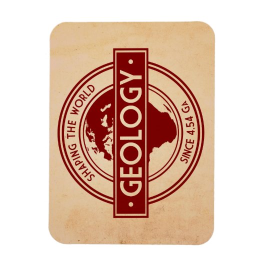 Geologie - Shaping the World Logo (Europa) Magneet (Verticaal)