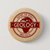 Geologie - Shaping the World Logo (Europa) Ronde Button 5,7 Cm (Voorkant)