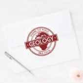 Geologie - Shaping the World Logo (Europa) Ronde Sticker (Envelop)