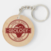 Geologie - Shaping the World Logo (Europa) Sleutelhanger (Achterkant)