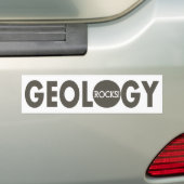 Geologie slaat slogan bumpersticker (Op auto)