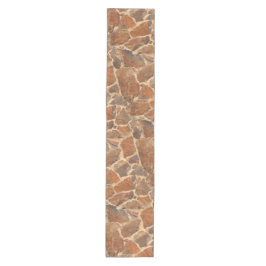 Geologie Stone Wall Structuur Foto Warm Golden Medium Tafelloper