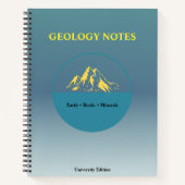 Geologie Studienotitieboek – Minimaal Academisch O Notitieboek (Voorkant)