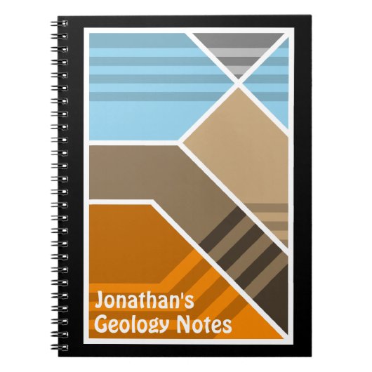 Geologie van abstracte onderverdelingen notitieboek (Voorkant)