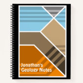 Geologie van abstracte onderverdelingen notitieboek (Voorkant)