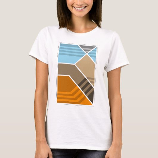 Geologie van abstracte onderverdelingen t-shirt (Voorkant)