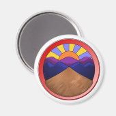 Geologie van alluviale ventilatoren magneet (Voorkant / Achterkant)