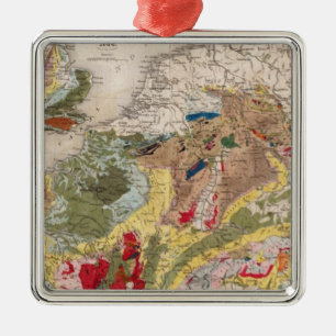 Geologie van Europa Metalen Ornament