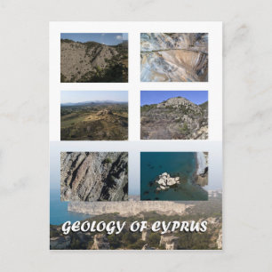 Geologie van het Cypriotische briefkaart