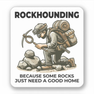 Geologie van steenverzamelaars sticker