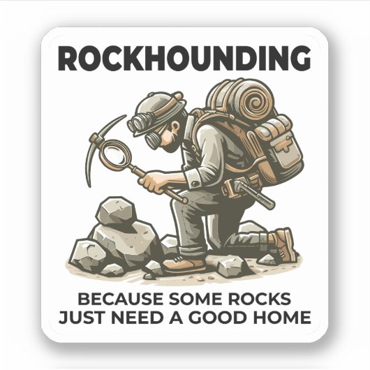 Geologie van steenverzamelaars sticker (Voorkant)