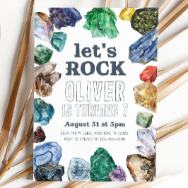 Geologie Verjaardag Uitnodiging, Rock Nodig Geode  Kaart