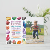 Geologie Verjaardagsfeest Rocks Pareltjes Kristall Kaart (Staand voorkant)