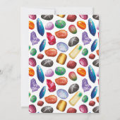 Geologie Verjaardagsfeest Rotsen Edelstenen Krista Kaart (Achterkant)