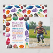 Geologie Verjaardagsfeest Rotsen Edelstenen Krista Kaart (Voorkant / Achterkant)