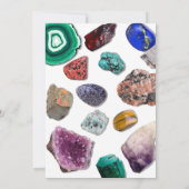 Geologie Verjaardagsfeestuitnodigingen Kaart (Achterkant)