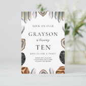 Geologie Verjaardagsuitnodiging Rocks, Pareltjes k Kaart (Staand voorkant)